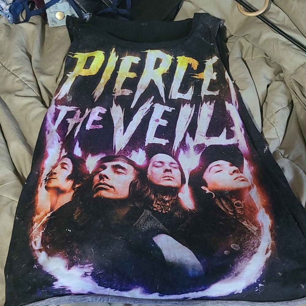 Pierce the Veil cut off tank top